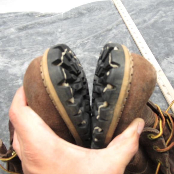 Georgia Logger Boots Mens 8.5? Brown Suede Leather Ankle Lace Up Work‎ Outdoor main image 5